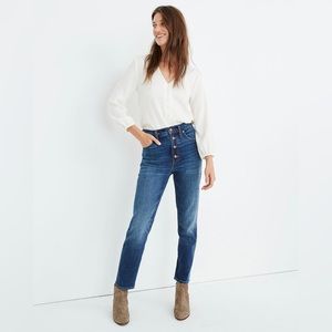 Madewell The Perfect Vintage Jean in Button-Front Edition. Size 26.